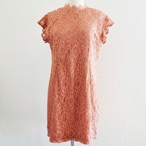 Who What Wear Dresses - Who What Wear Copper Lace Dress Size M Who What Wear Dresses - Who What Wear Copper Lace Dress Size M